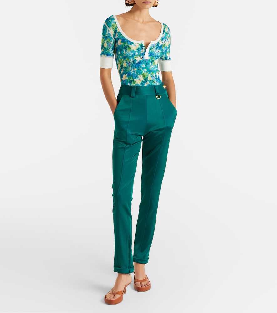 Chloé High-rise jersey slim pants