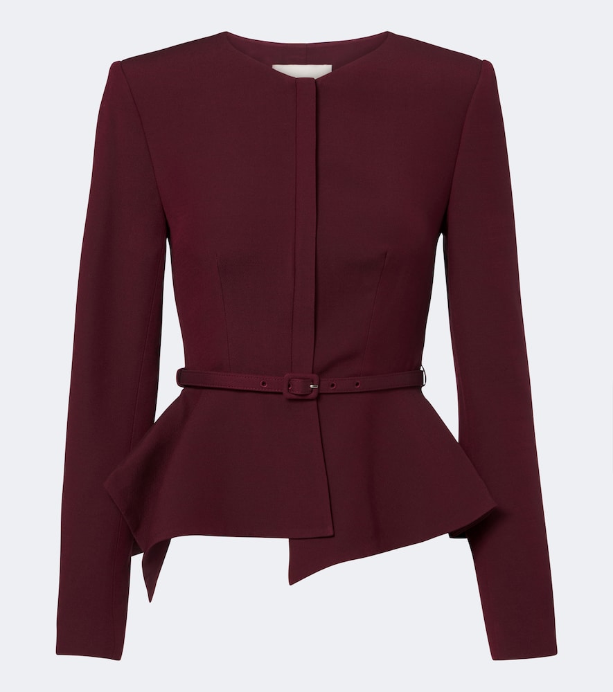 Roland Mouret Veste à basque en laine et soie