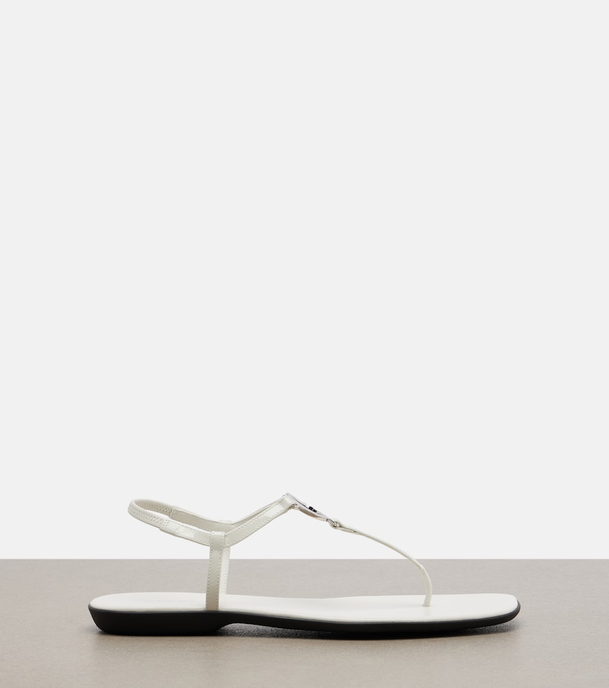  Gucci Gucci Sandalen Interlocking G Aus Lackleder 