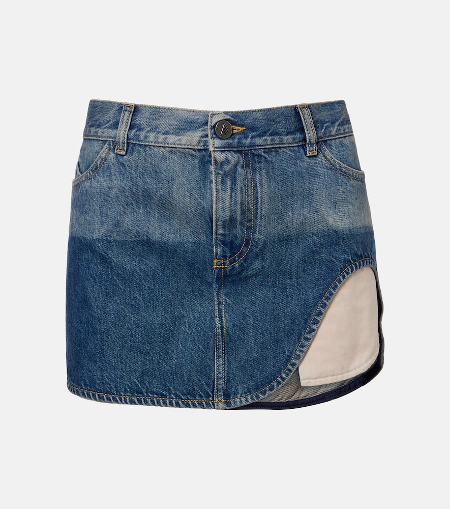 The Attico Women's Blue Denim Miniskirt UK Size 6 - Mytheresa