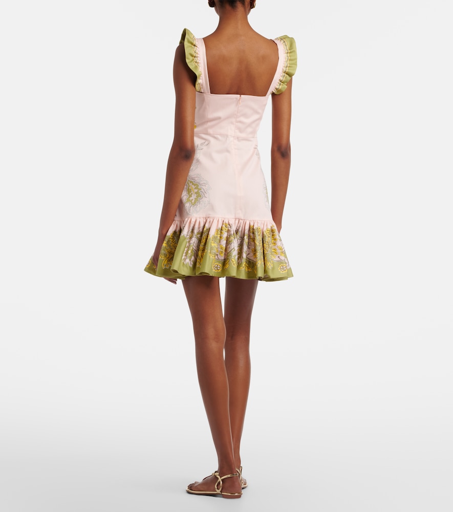  La Doublej La Doublej Minikleid Gingerbread Aus Einem Baumwollgemisch 