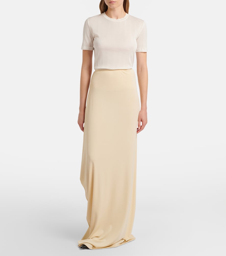 The Row Dione draped maxi skirt