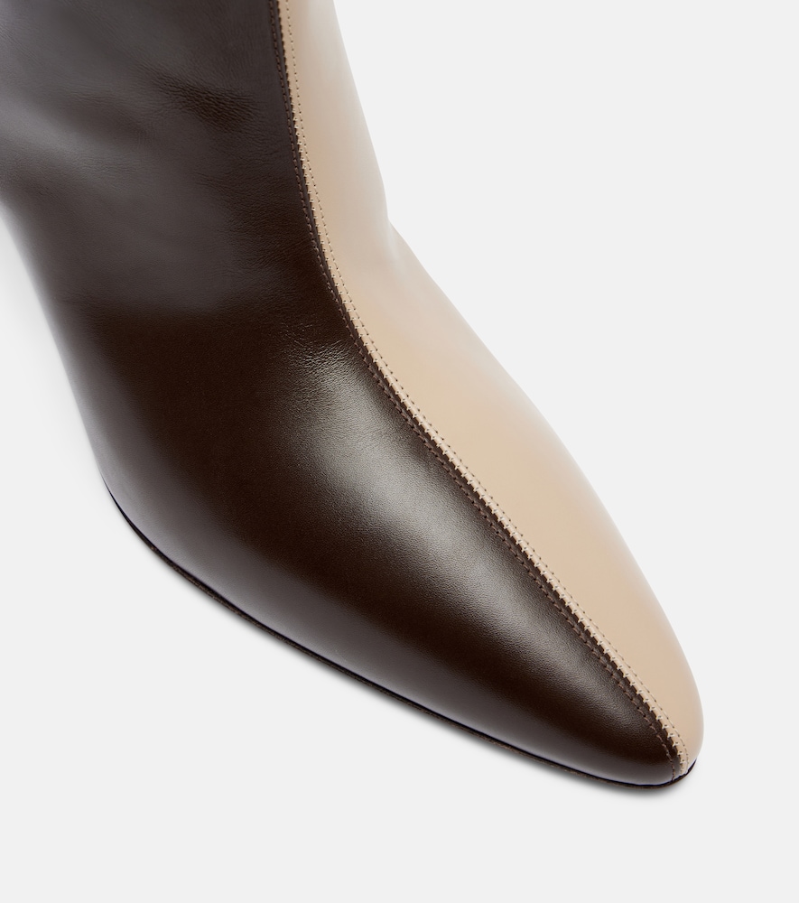  Herbert Levine Herbert Levine Two Faced Leather Knee-high Boots 