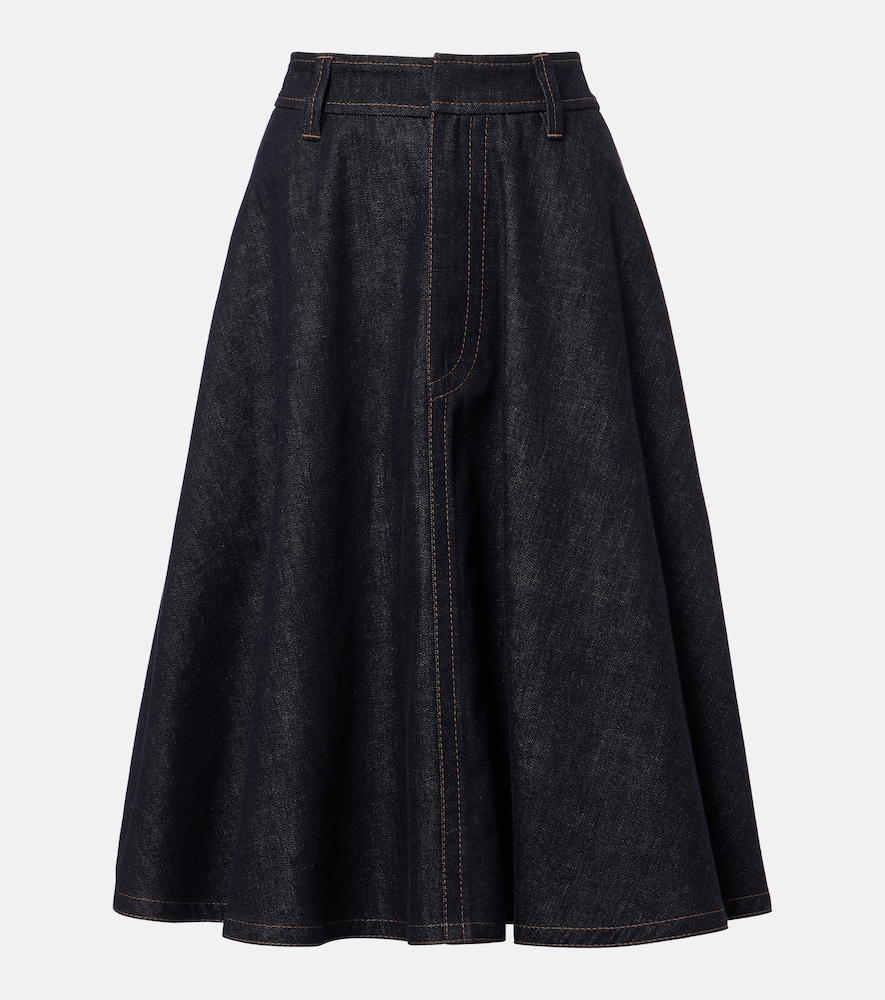 Gonna midi di jeans