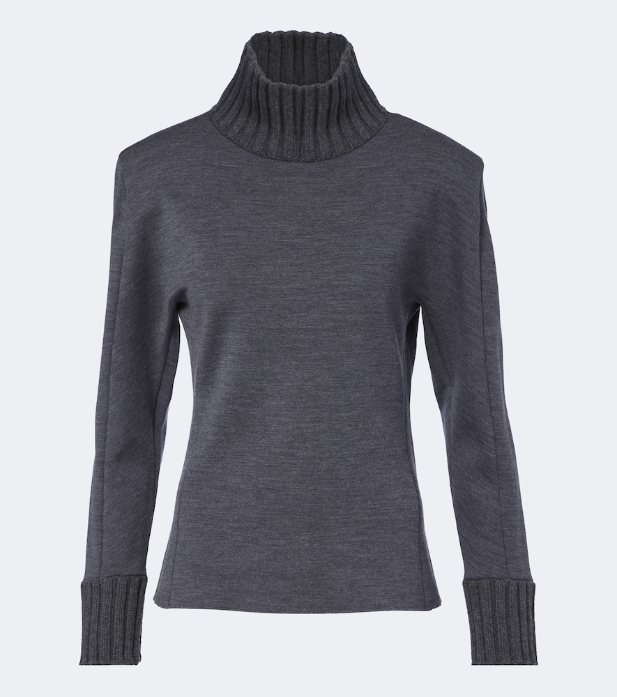 Bottega Veneta Wool-blend Turtleneck Sweater In Grey