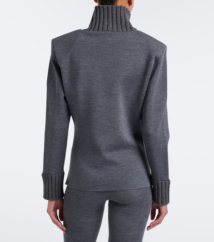 Wool-Blend Turtleneck Sweater