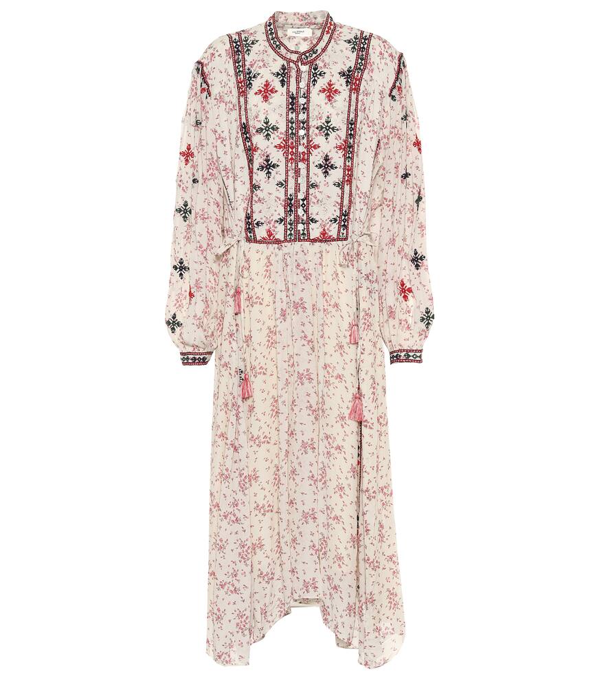 ISABEL MARANT ÉTOILE INESIA GEORGETTE MIDI DRESS