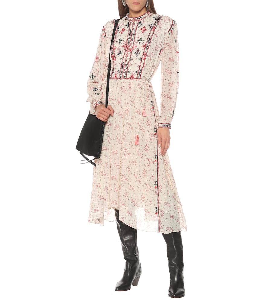 ISABEL MARANT ÉTOILE INESIA GEORGETTE MIDI DRESS