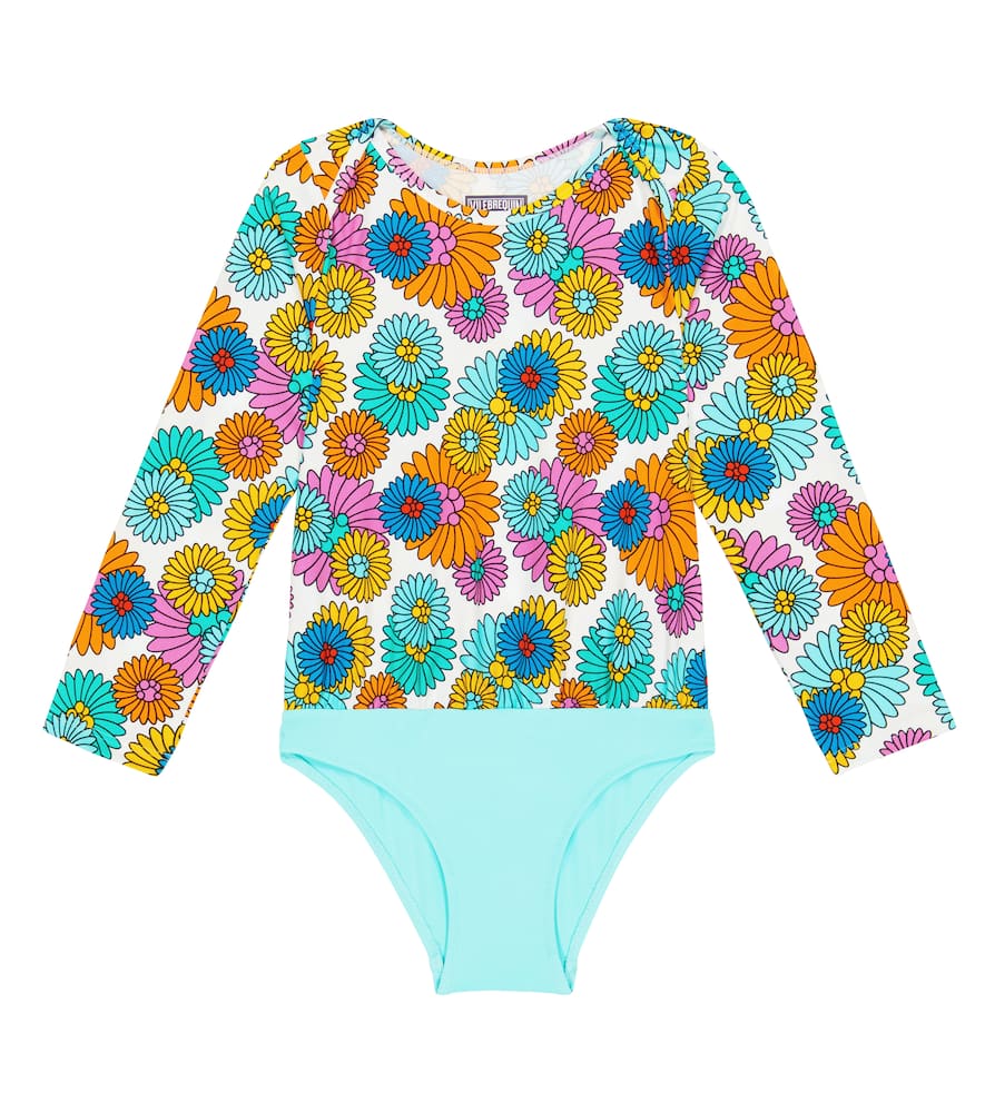 Vilebrequin Kids Marguerites floral rashguard swimsuit