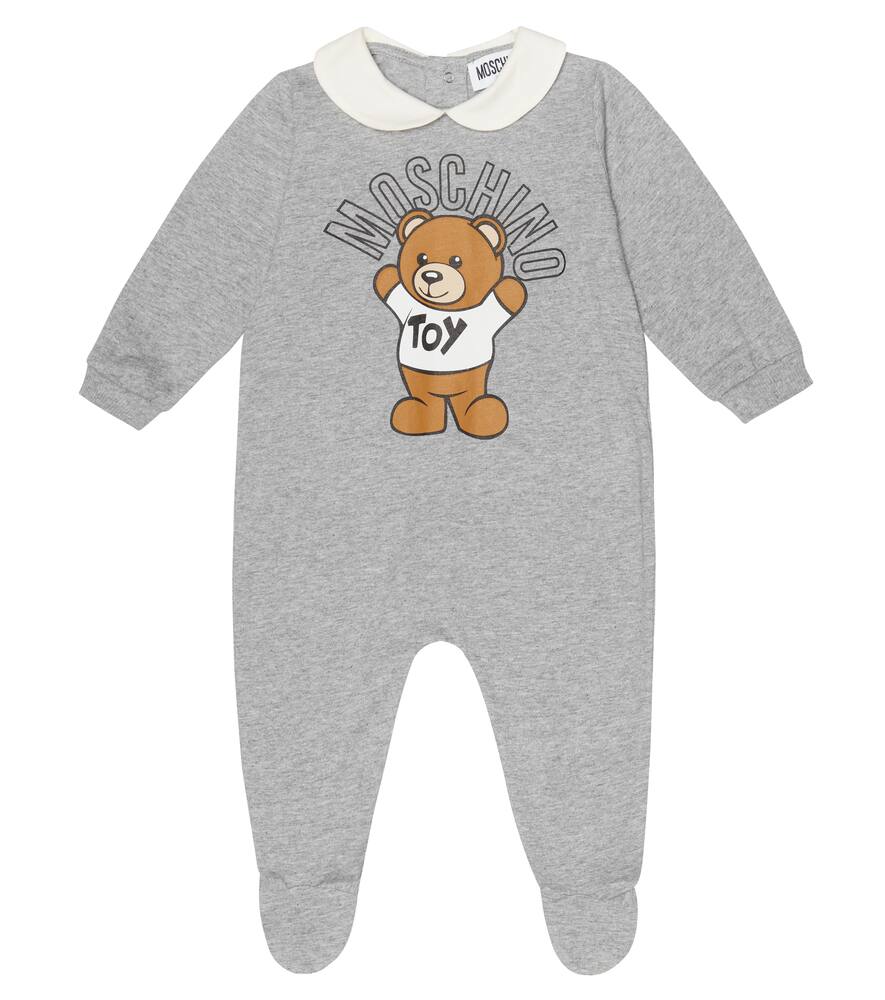Moschino Kids Baby logo printed onesie