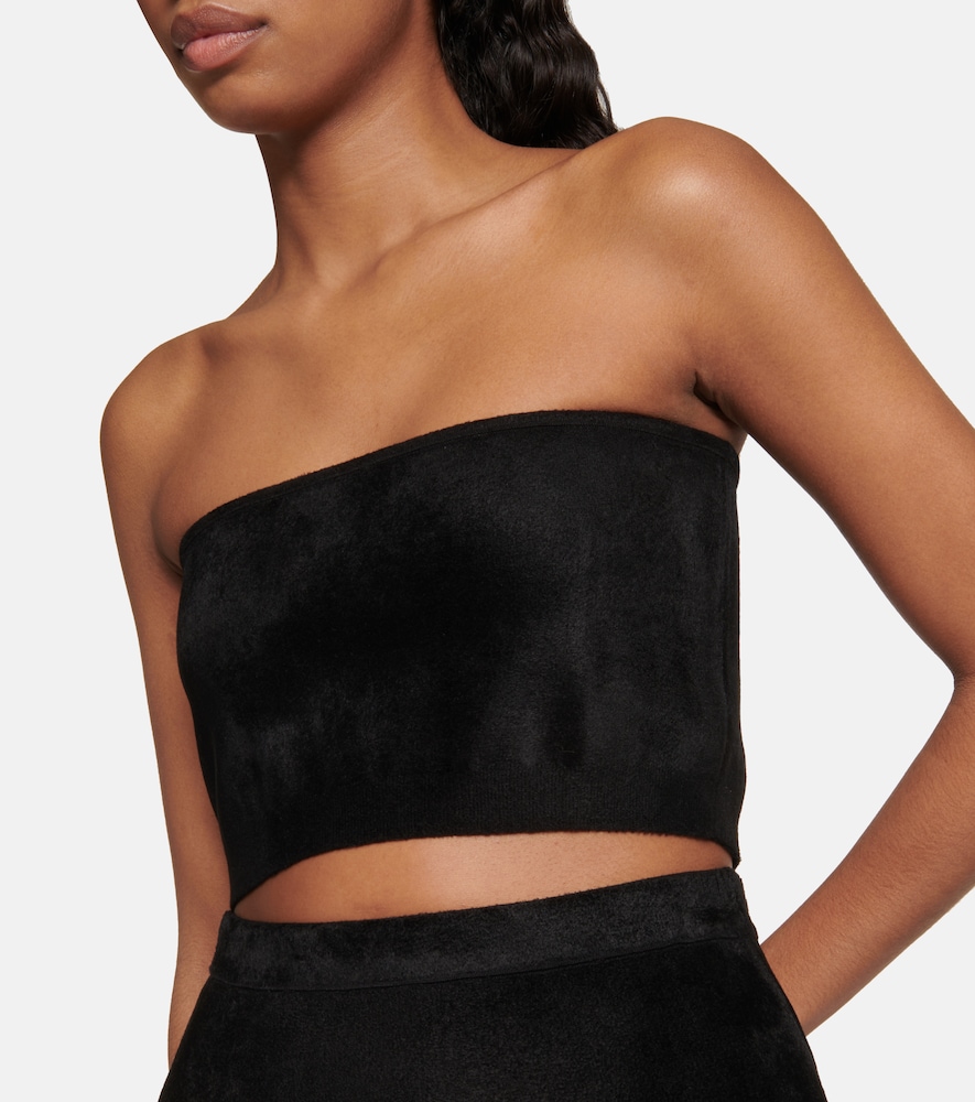  Alaia Alaia Velvet Bandeau Top 