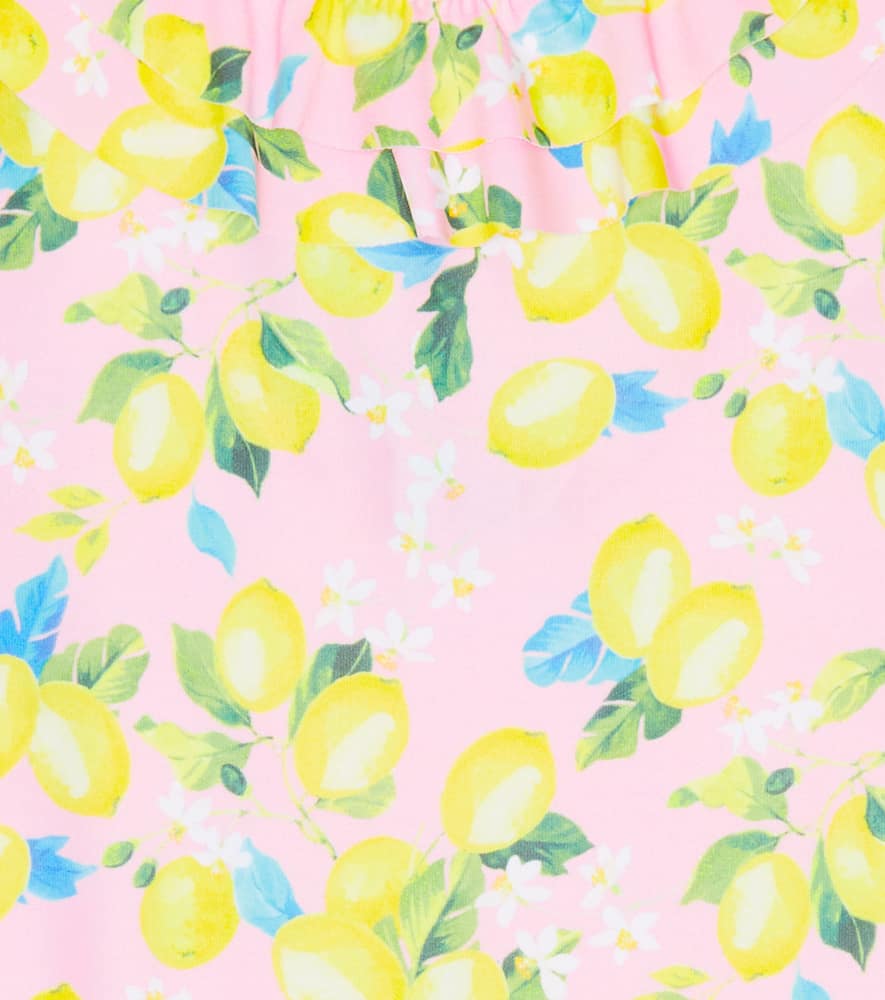 Melissa Odabash Baby Keira Printed Swimsuit In Pink Lemons