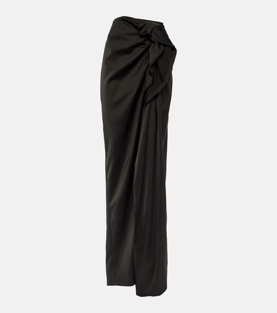 DRIES VAN NOTEN SINAS CRÊPE SATIN MAXI SKIRT