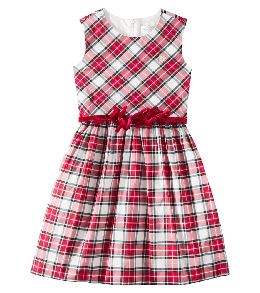 Monnalisa Tartan gathered dress