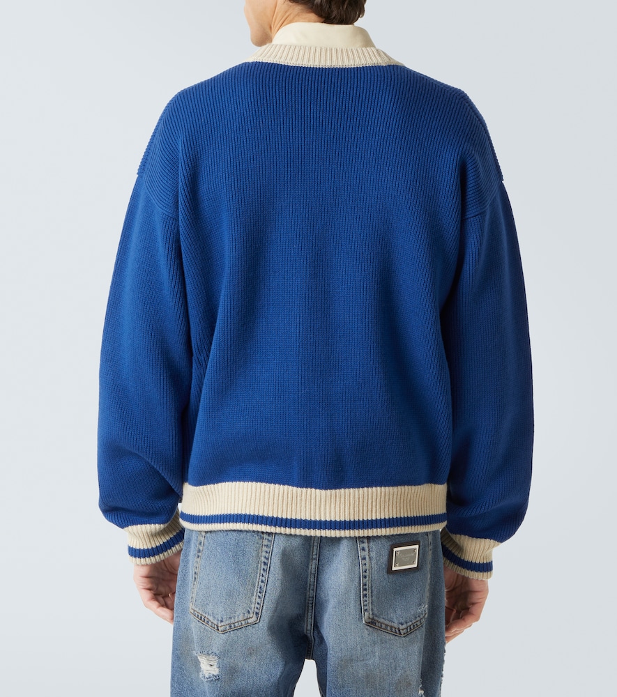  Dolce&gabbana Dolce&gabbana Bestickter Cardigan Aus Schurwolle 