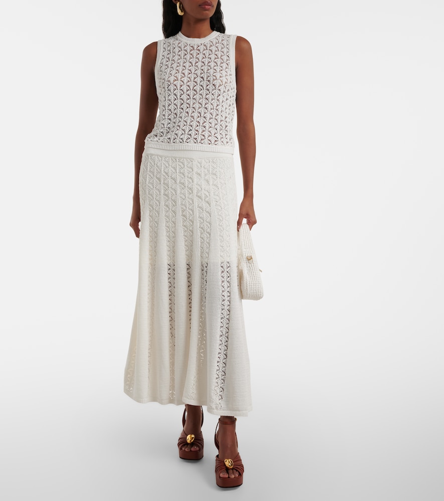  Zimmermann Zimmermann Top Wylie Crop Aus Häkelstrick 