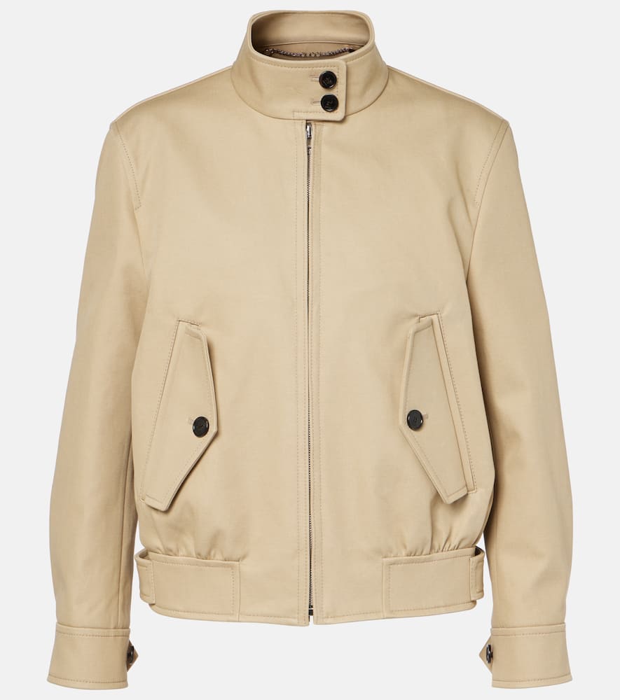 Cotton drill bomber jacket