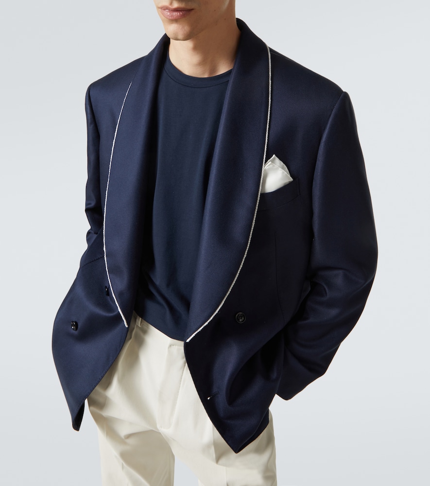  Brunello Cucinelli Brunello Cucinelli Smokingjacke Aus Seide 
