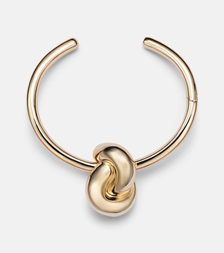 Knot 10kt gold choker