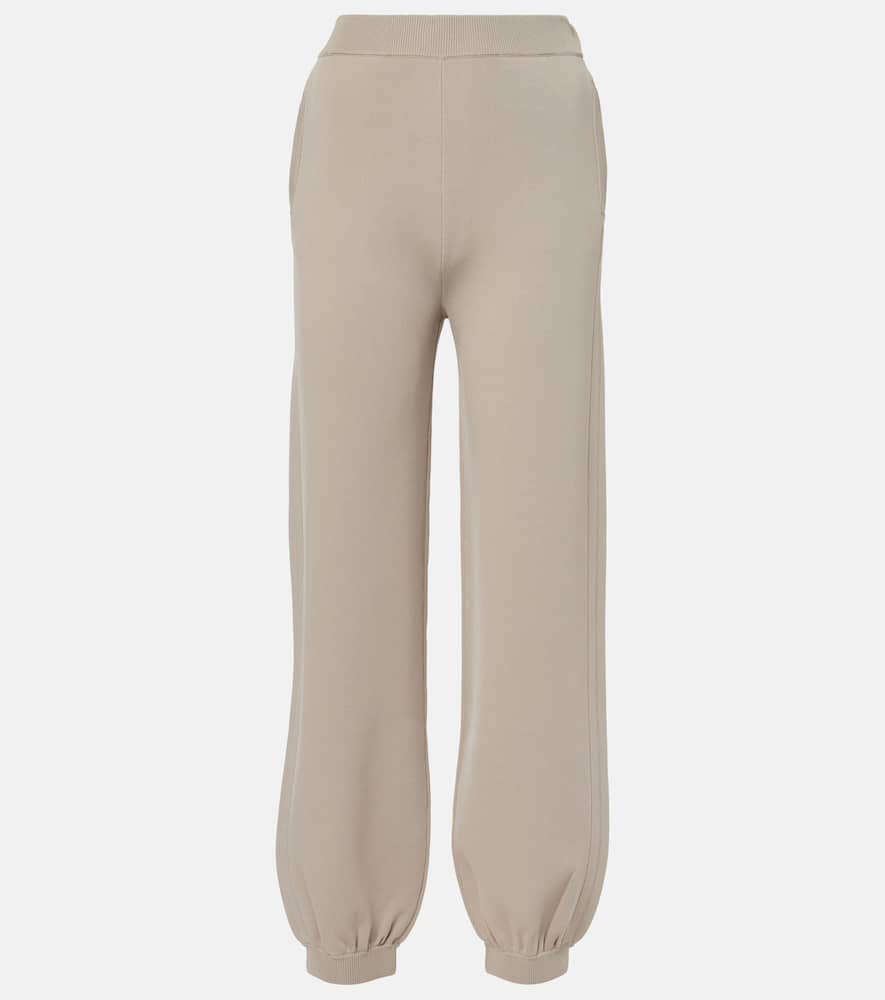 Max Mara Tirreno Crêpe Wide-leg Pants In Pink