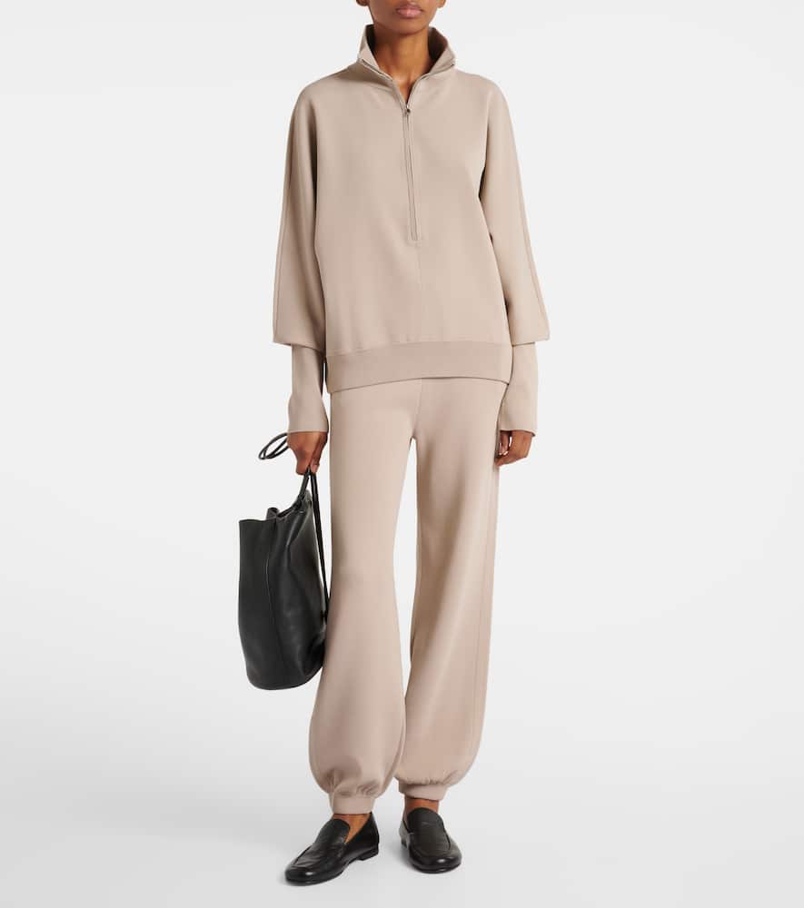 Max Mara Tirreno Crêpe Wide-leg Pants In Pink
