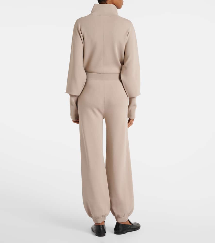 Max Mara Tirreno Crêpe Wide-leg Pants In Pink