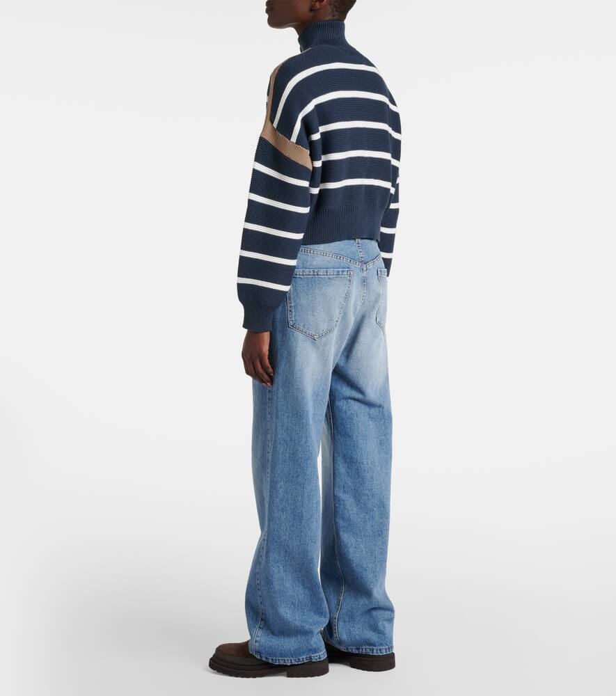 Brunello Cucinelli Cotton Cardigan In Blue