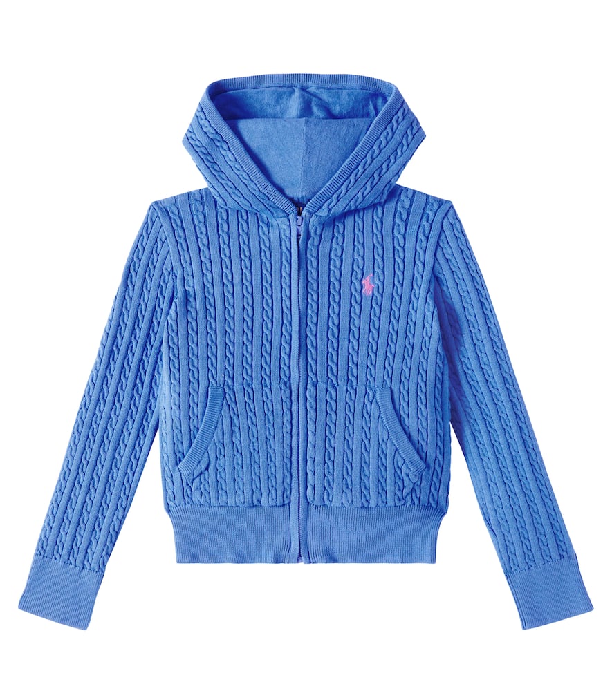 POLO RALPH LAUREN COTTON ZIP-UP SWEATER