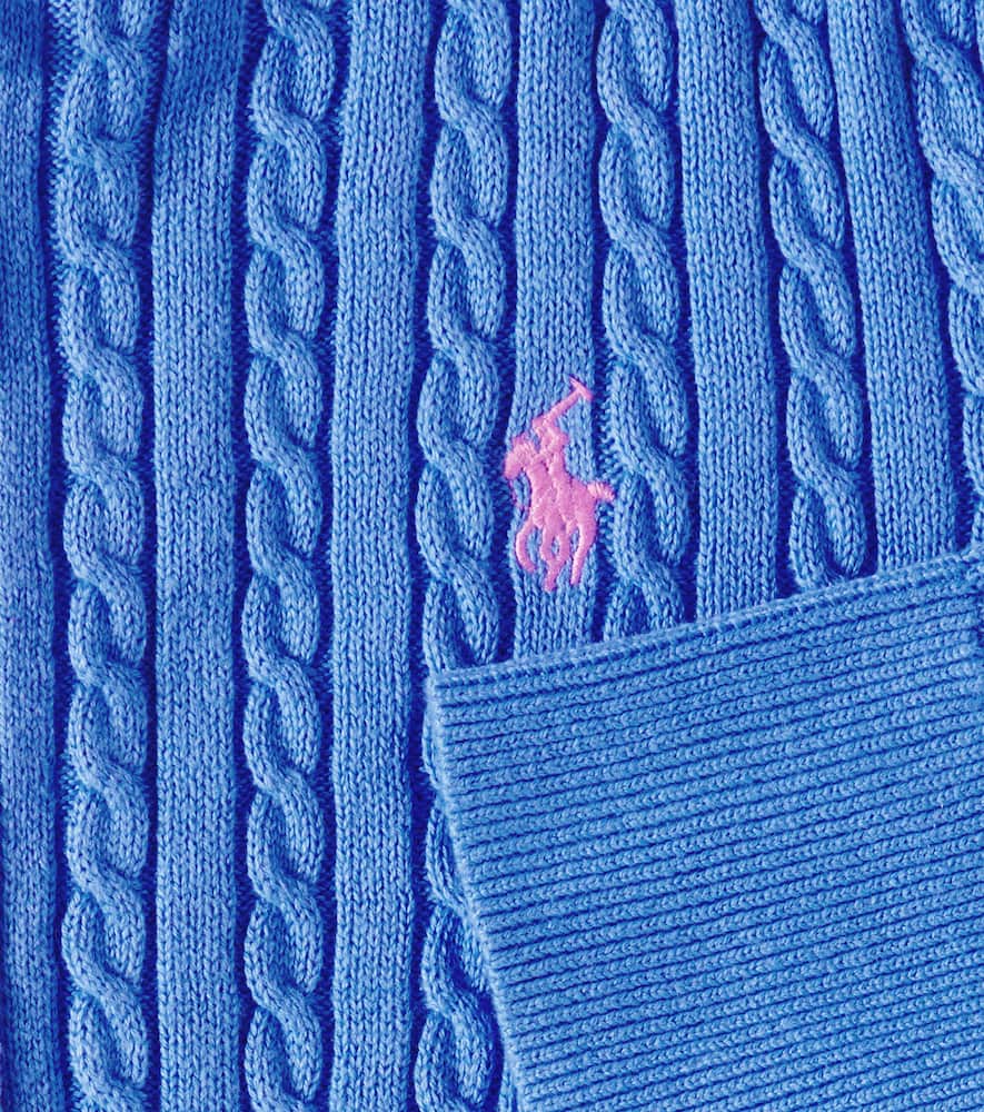 POLO RALPH LAUREN COTTON ZIP-UP SWEATER