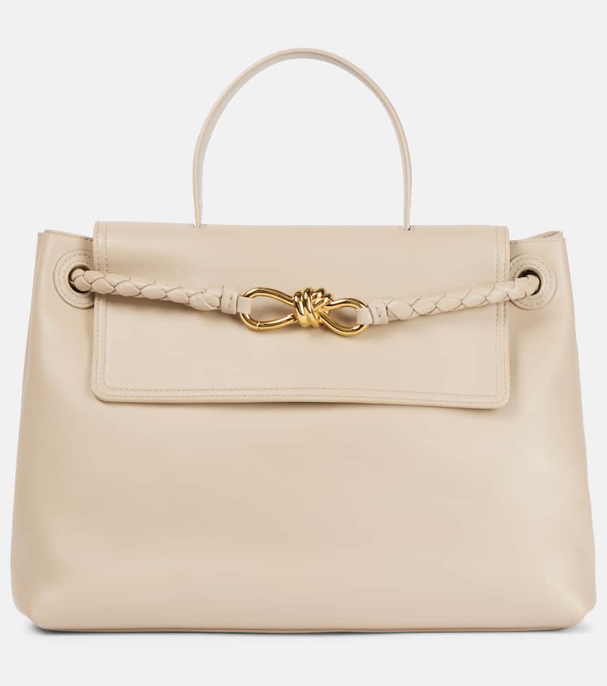 Bottega Veneta Ciao Ciao Knot Medium Leather Tote Bag In Beige