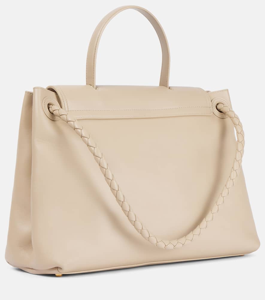 Bottega Veneta Ciao Ciao Knot Medium Leather Tote Bag In Beige