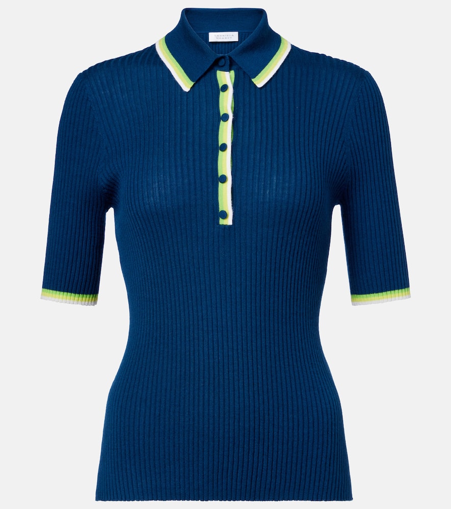 Perro cashmere and silk polo shirt