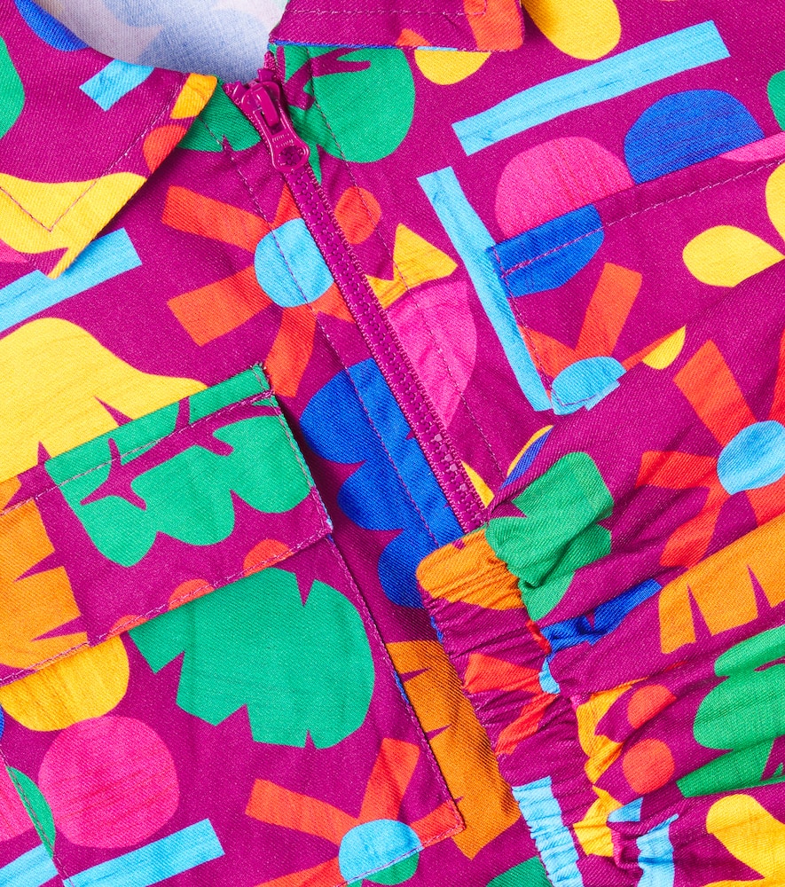 Fabula Fábula Mais Flores Printed Cotton Jacket In Multi