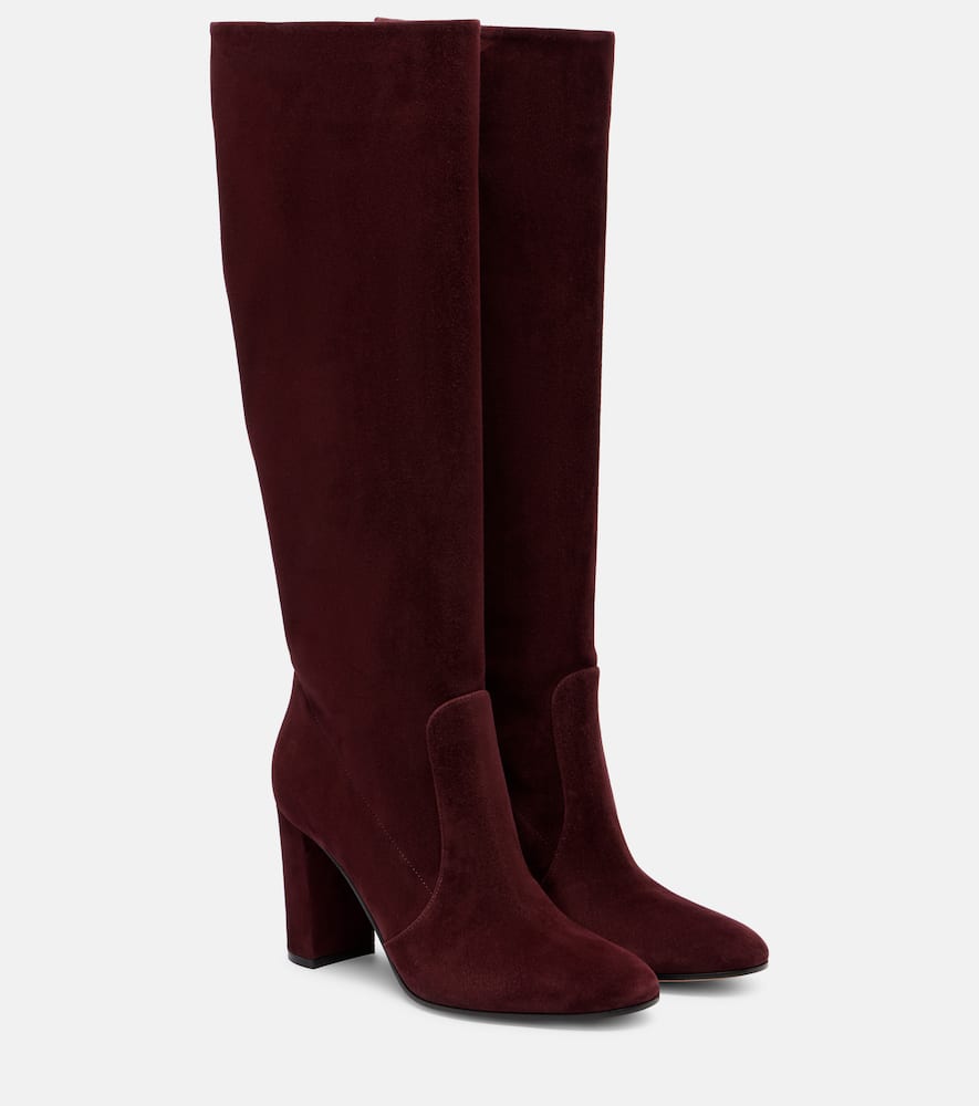 Gianvito Rossi Glen 45 Suede Knee-high Boots In Multi