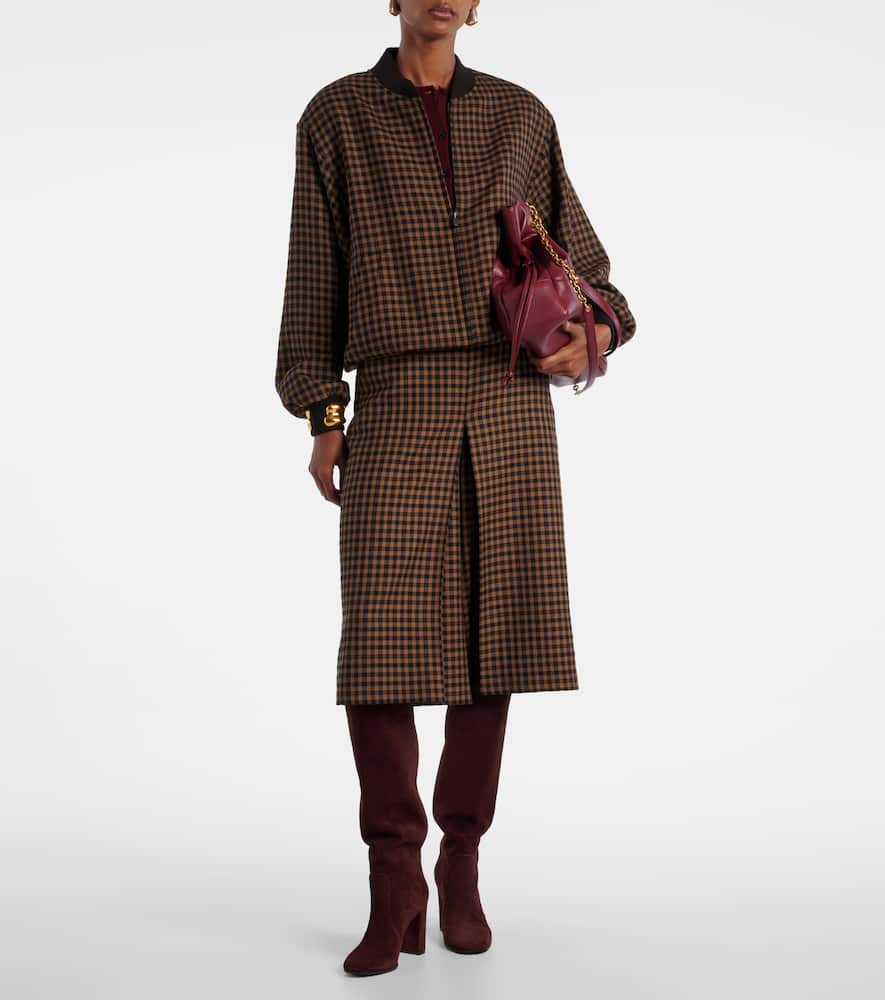 Gianvito Rossi Glen 45 Suede Knee-high Boots In Multi
