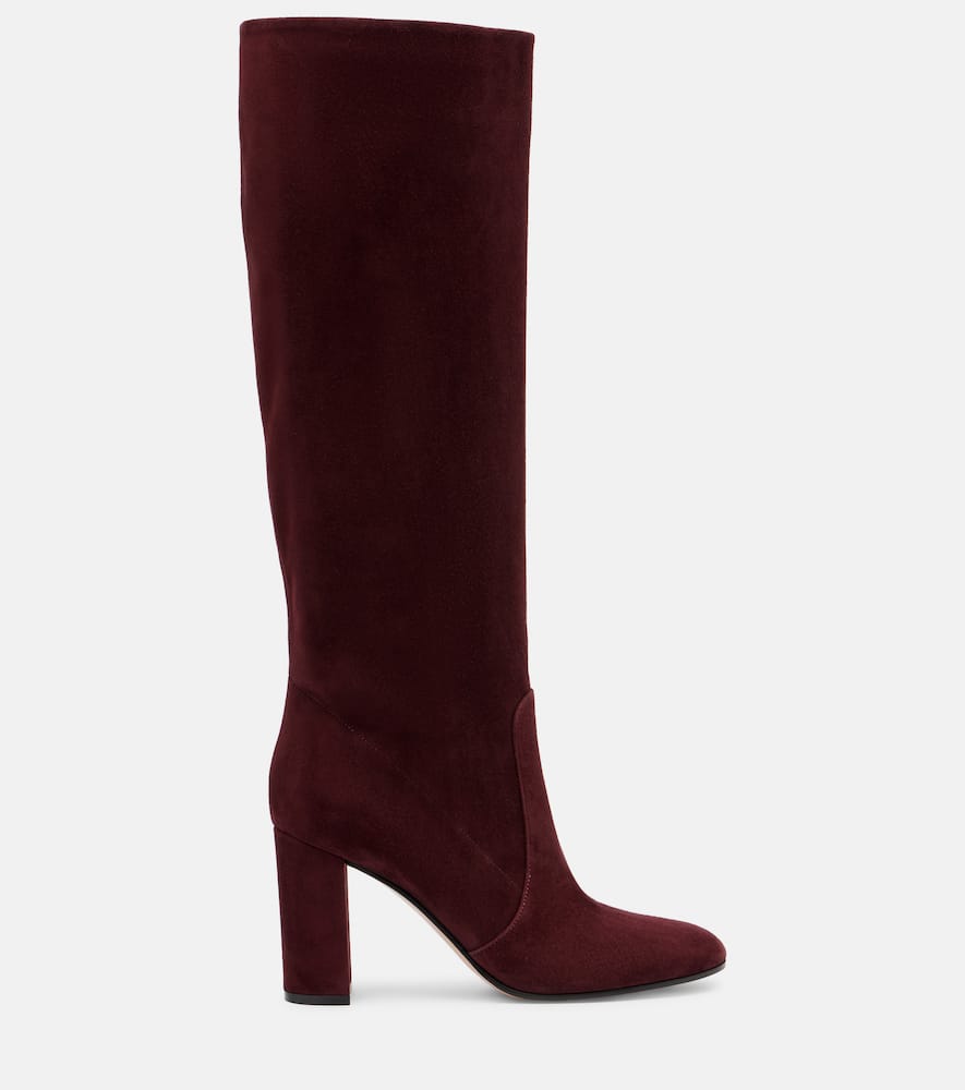 Gianvito Rossi Glen 45 Suede Knee-high Boots In Multi