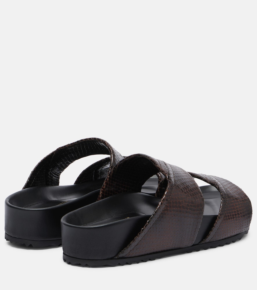  Dries Van Noten Dries Van Noten Leather Platform Sandals 