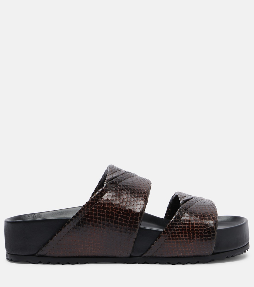  Dries Van Noten Dries Van Noten Leather Platform Sandals 