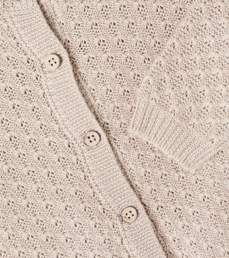 Wheat Baby Cardigan Magnella Aus Baumwolle In Neutral