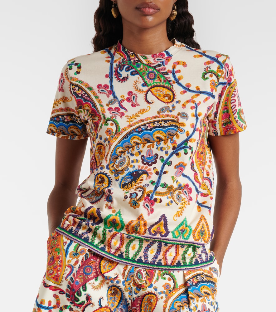  Etro Etro Bedrucktes T-shirt Aus Baumwolle 