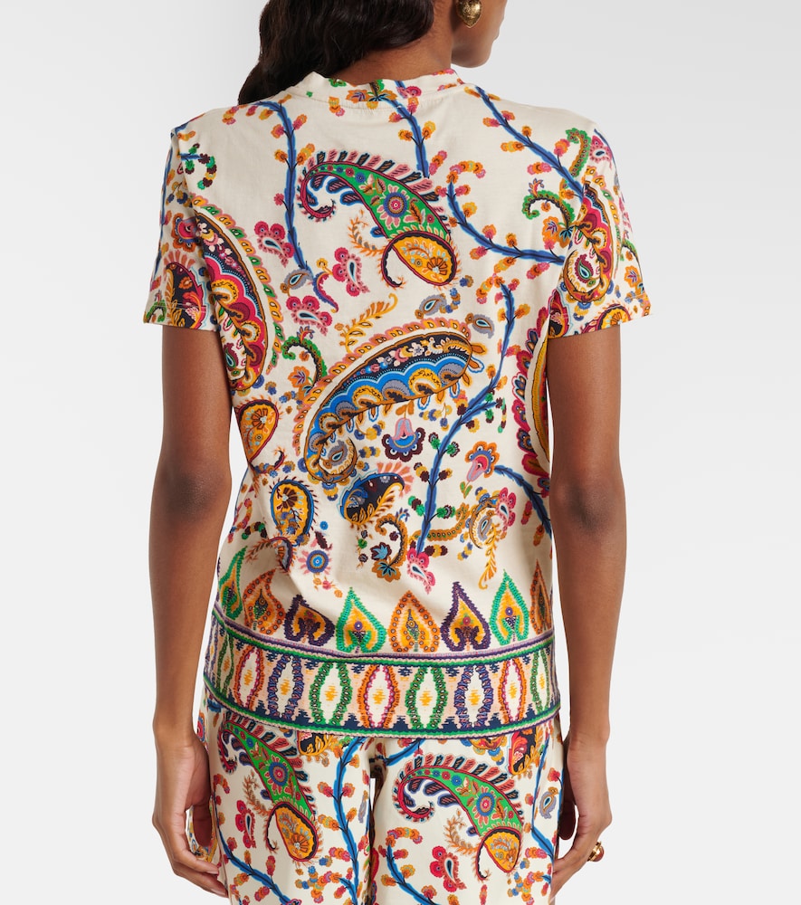  Etro Etro Bedrucktes T-shirt Aus Baumwolle 