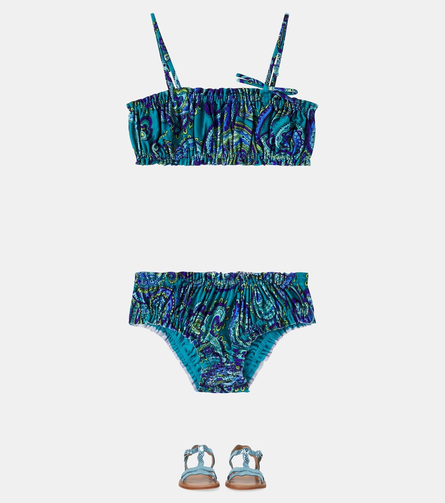  Zimmermann Kids Zimmermann Kids Paisley Ruched Bikini 