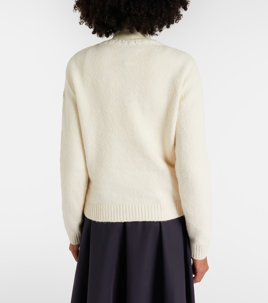  Moncler Moncler Embroidered Logo Cotton-blend Sweater 