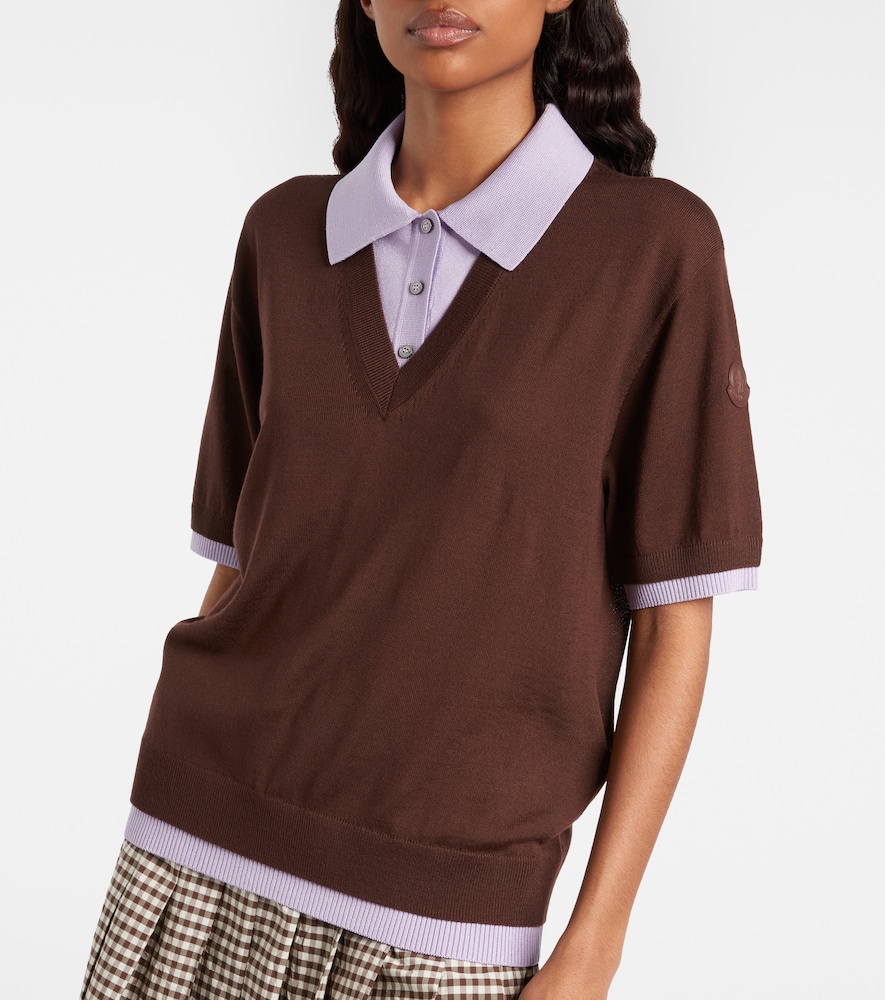  Moncler Moncler Virgin Wool Polo Shirt 
