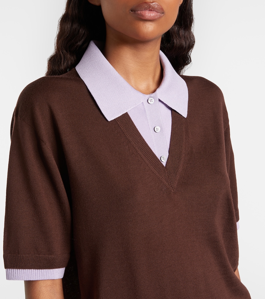  Moncler Moncler Virgin Wool Polo Shirt 