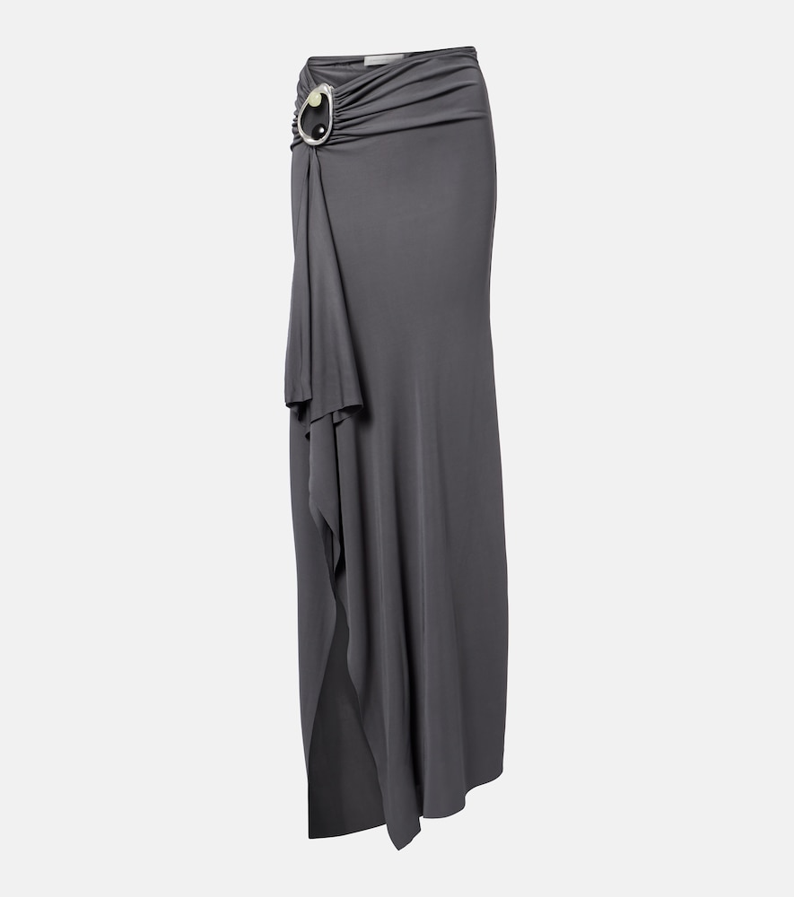 Christopher Esber Orica embellished jersey maxi skirt