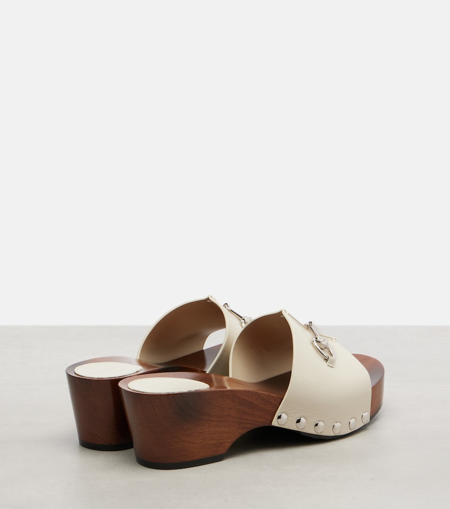  Gucci Gucci Horsebit Leather Clogs 