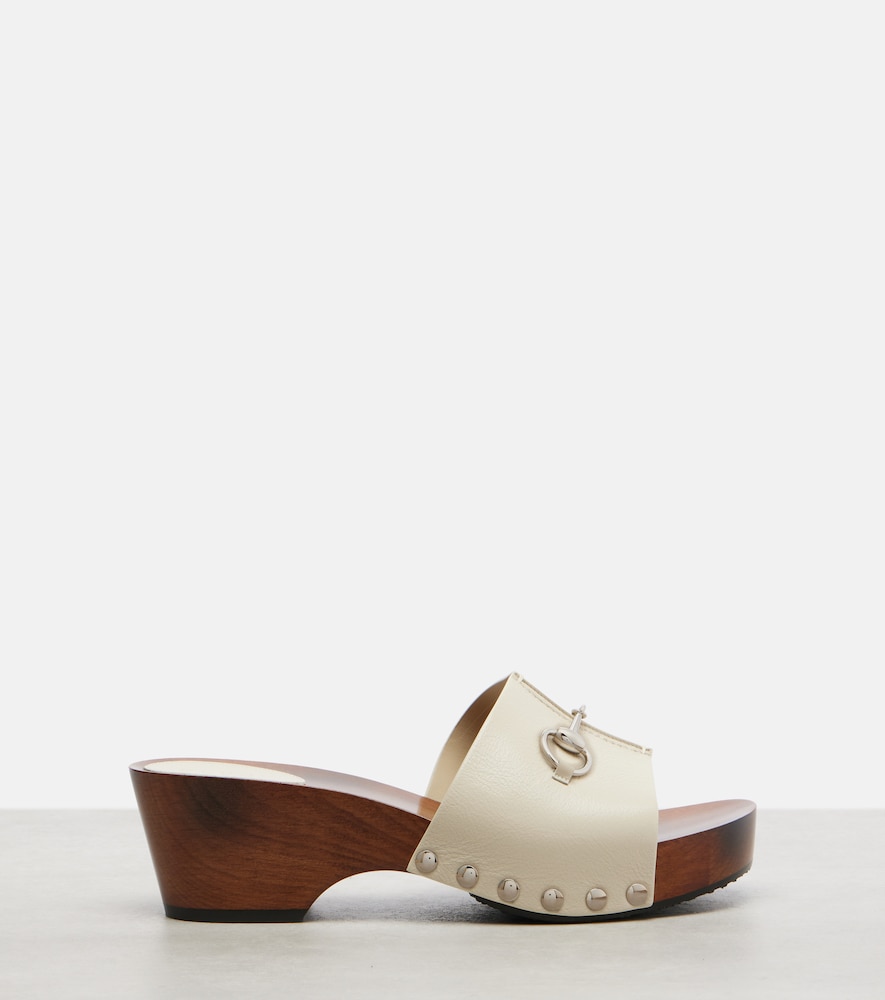  Gucci Gucci Horsebit Leather Clogs 