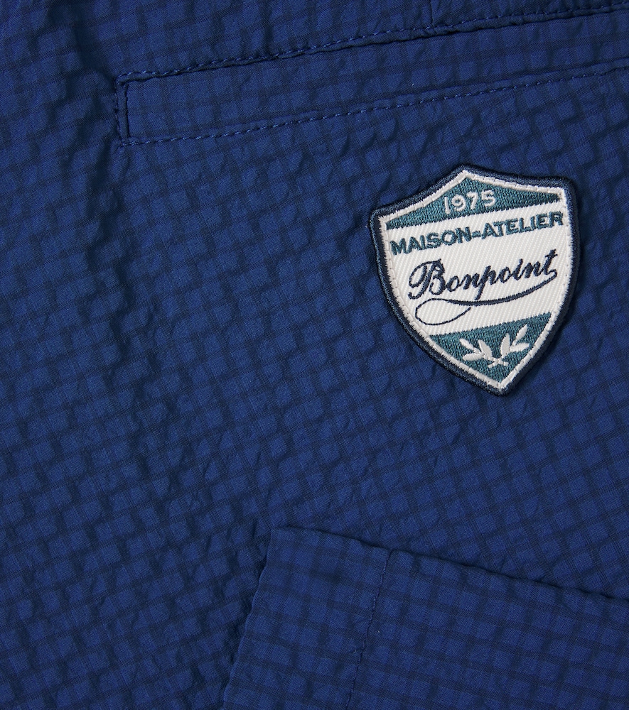  Bonpoint Bonpoint Ethan Checked Patch-applique Shorts 