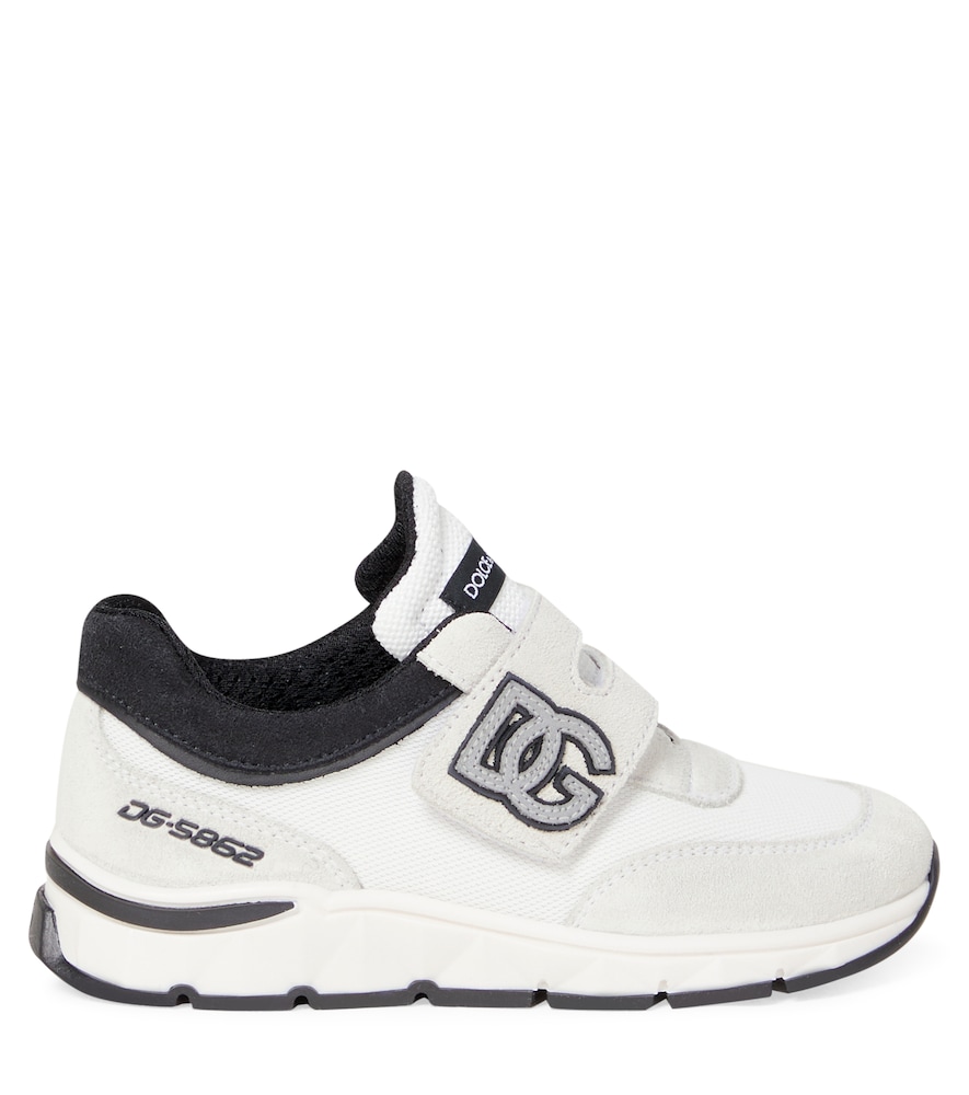  Dolce&gabbana Kids Dolce&gabbana Kids Sneakers Dg Mit Veloursleder 